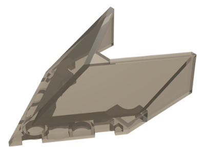 Windscreen 6 x 4 x 1 1/3 Pointed in Trans-Brown