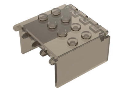 Windscreen 4 x 4 x 2 Canopy Extender, Hinge in Trans-Brown