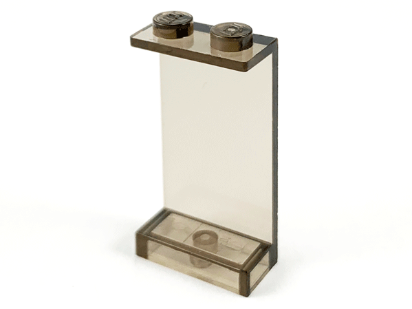 Panel 1 x 2 x 3 - Solid Studs in Trans-Brown