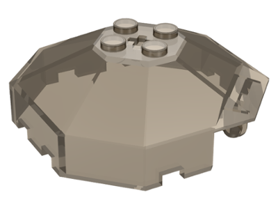 Windscreen 6 x 6 Octagonal Canopy with Axle hole in Trans-Brown