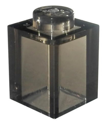Brick 1 x 1 in Trans-Brown