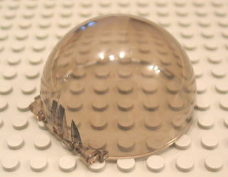Windscreen 6 x 6 x 3 Canopy Half Sphere with Hinge [Plain] in Trans-Brown