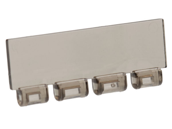 Windscreen 1 x 4 x 1 1/3 with Bottom Hinge in Trans-Brown