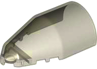 Windscreen 7 x 4 x 2 Round in Trans-Brown