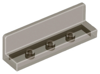 Panel 1 x 4 x 1 with Rounded Corners [Thin Wall] in Trans-Brown