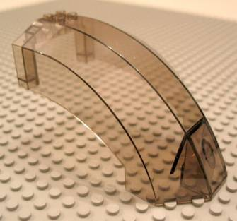 Windscreen 12 x 6 x 6 Curved in Trans-Brown