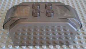 Duplo Train Passenger Car Canopy in Trans-Brown
