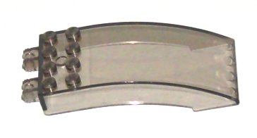 Windscreen 8 x 4 x 2 Curved [2 Dual-Fingered Click Hinges] in Trans-Brown