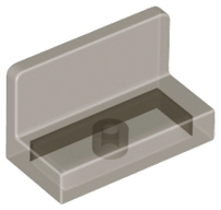 Panel 1 x 2 x 1 [Rounded Corners] in Trans-Brown