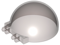 Windscreen 6 x 6 x 3 Canopy Half Sphere with Dual 2 Fingers in Trans-Brown