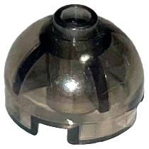 Brick Round 2 x 2 Dome Top, Vented Stud in Trans-Brown