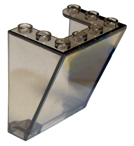 Windscreen 3 x 4 x 4 Inverted, Rounded Top Inside Edges, Cut-Out Bottom Inside Edges in Trans-Brown