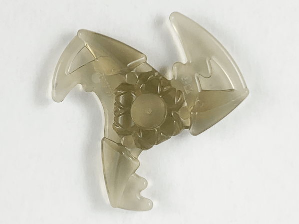 Weapon Throwing Star / Shuriken with Trailing Effect in Trans-Brown