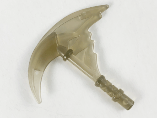 Weapon Sickle with Trailing Effect in Trans-Brown