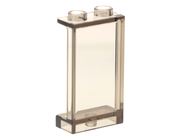 Panel 1 x 2 x 3 [Side Supports / Hollow Studs] in Trans-Brown
