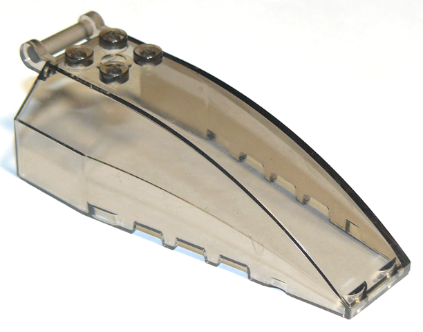 Windscreen 8 x 4 x 2 with 4 Studs and Handle in Trans-Brown
