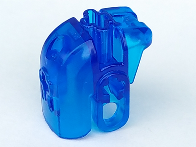 Large Figure Head with Handle in Trans-Dark Blue