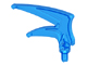 Large Figure Weapon Axe Head, Sword, Double Spiked in Trans-Dark Blue
