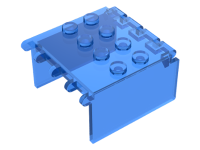 Windscreen 4 x 4 x 2 Canopy Extender, Hinge in Trans-Dark Blue