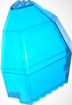 Panel 10 x 10 x 12 Quarter Dome in Trans-Dark Blue