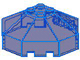 Windscreen 6 x 6 Octagonal Canopy without Axle hole in Trans-Dark Blue