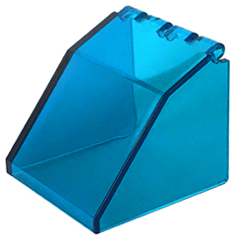 Windscreen 4 x 4 x 3 Canopy in Trans-Dark Blue