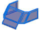 Glass for Train Front Sloping Top in Trans-Dark Blue
