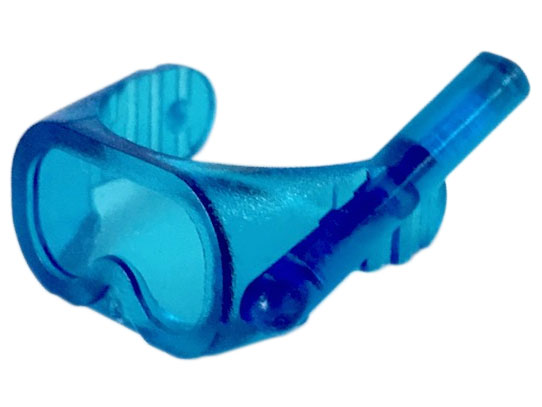 Headwear Accessory Visor / Diver's Mask in Trans-Dark Blue