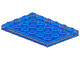 Plate 4 x 6 in Trans-Dark Blue