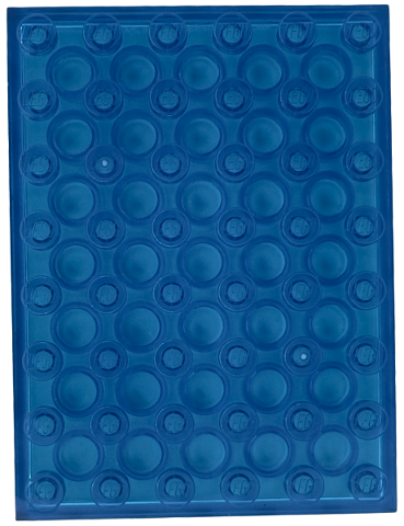 Plate 6 x 8 in Trans-Dark Blue