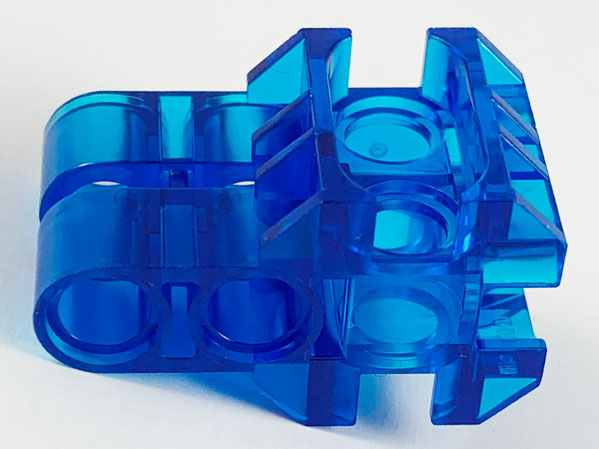 Technic Modular Connector in Trans-Dark Blue
