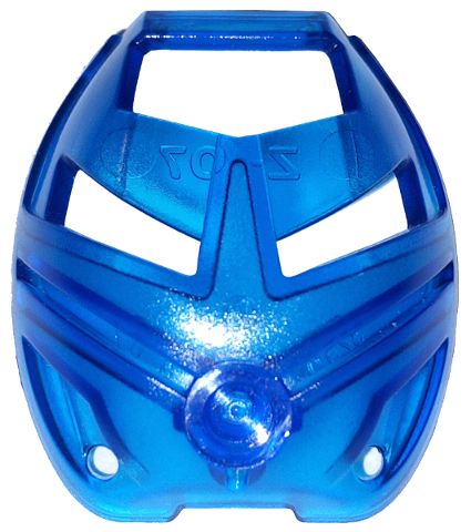 Large Figure Mask Ruru (Turaga) in Trans-Dark Blue