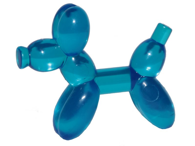 Balloon Dog in Trans-Dark Blue