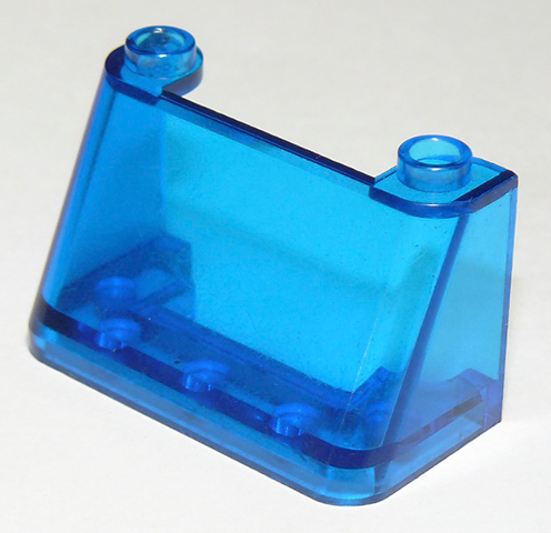 Windscreen 2 x 4 x 2 in Trans-Dark Blue