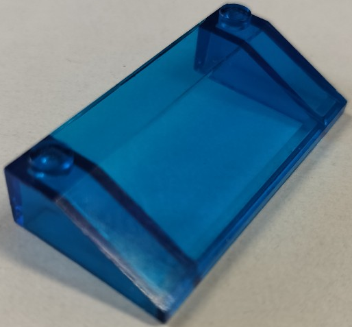 Brick Sloped 33° 3 x 6 in Trans-Dark Blue