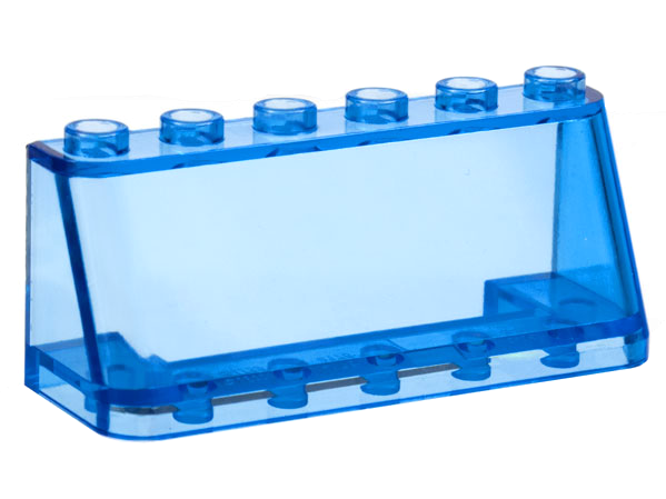 Windscreen 2 x 6 x 2, Wide Top in Trans-Dark Blue