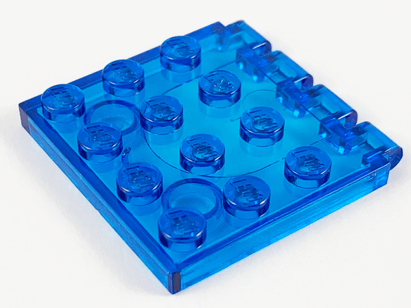 Hinge Vehicle Roof 4 x 4 in Trans-Dark Blue