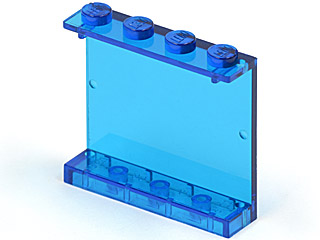Panel 1 x 4 x 3 [Solid Studs] in Trans-Dark Blue