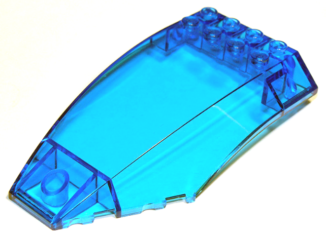 Windscreen 10 x 6 x 2 Curved in Trans-Dark Blue