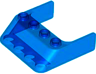 Windscreen 4 x 4 x 1 in Trans-Dark Blue