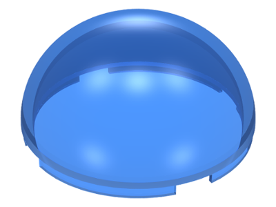Dome Hemisphere 4 x 4 in Trans-Dark Blue