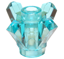 Rock 1 x 1 Crystal 4 Point in Trans-Light Blue