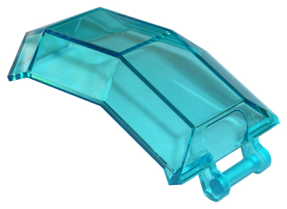 Windscreen 4 x 4 x 4 2/3 with Handle in Trans-Light Blue