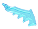 Large Figure Weapon Axe, Sword with Jagged Blade in Trans-Light Blue