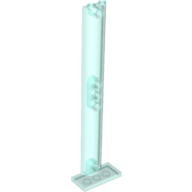 Support Half Round 2 x 4 x 13 in Trans-Light Blue