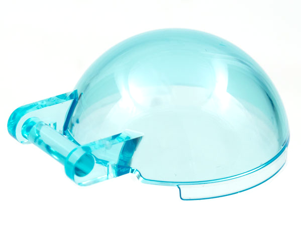 Windscreen 4 x 4 x 1 2/3 Canopy Half Sphere with Handle in Trans-Light Blue