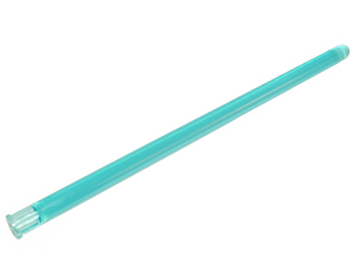 Large Figure Weapon, Lightsaber Blade 16L with Axle Hole in Trans-Light Blue