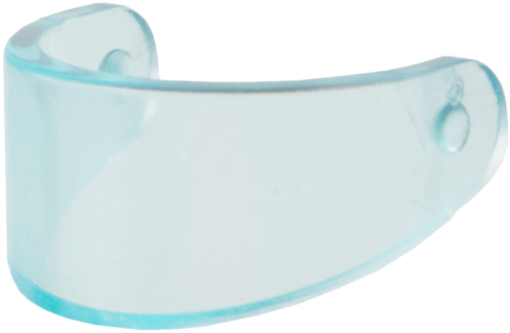 Headwear Accessory Visor For Standard Helmet in Trans-Light Blue