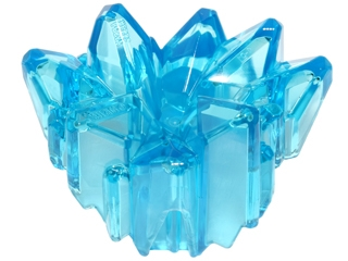 Large Figure Armor, Crystal Cluster in Trans-Light Blue