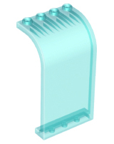 Panel 3 x 4 x 6 Curved Top in Trans-Light Blue